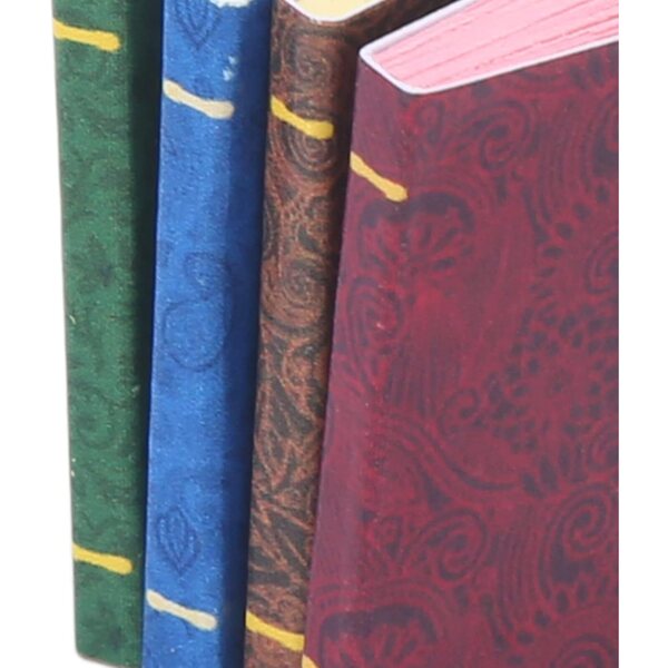Libri in miniatura per case delle bambole, set 4 pezzi colorati, decorazioni vivaci e resistenti