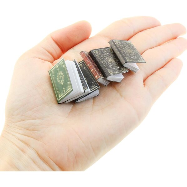 Set mit 18 Mini-Papierbüchern für Dekoration und Fotozubehör – 9 Stile