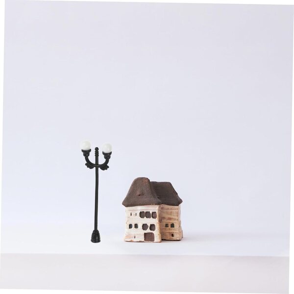 Hemobllo 7piezas Simulación Miniatura Farolas Modelo para Casa De Muñecas y Decoración De Jardines Accesorios Compactos para Paisajismo Miniatura