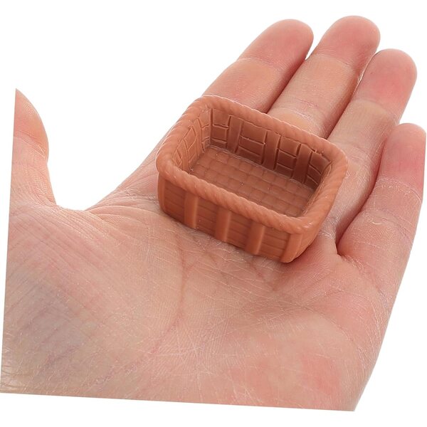 Set van 6 miniatuurharsmanden voor poppenhuisdecoraties en doe-het-zelfprojecten