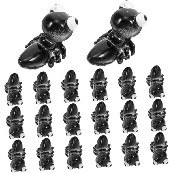 Alipis Set de 20 Mini Figuras de Hormigas en Resina para Decoración de Jardín y Bonsái