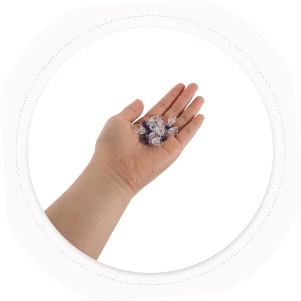 Hemobllo Set vun 15 Mini Transparent Resin Wäin Brëller fir Poppenhaiser