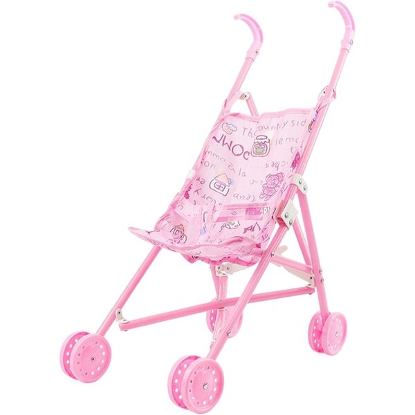LeeQinersw Zusammenklappbarer Puppenwagen, pädagogisches Rollenspielspielzeug für Kinder