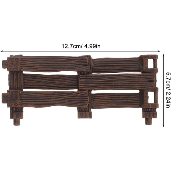 Hemobllo Mini Set 4 Pièces Clôtures de Jardin en PVC Réalistes et Résistantes