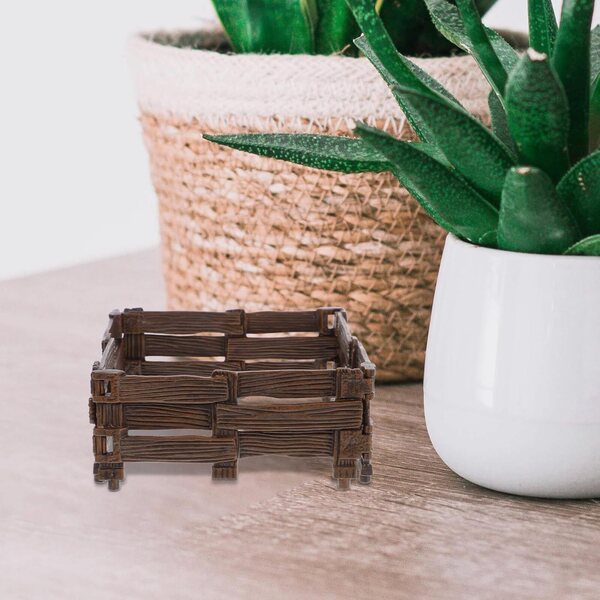 Hemobllo Mini Set 4 Pièces Clôtures de Jardin en PVC Réalistes et Résistantes