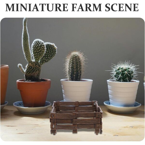 Hemobllo Mini Set 4 Pièces Clôtures de Jardin en PVC Réalistes et Résistantes