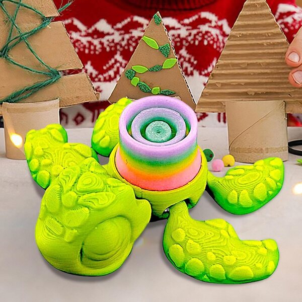 Figurines Tortues Luminescentes 3D - Jouets Anti-Stress et Décorations Originales
