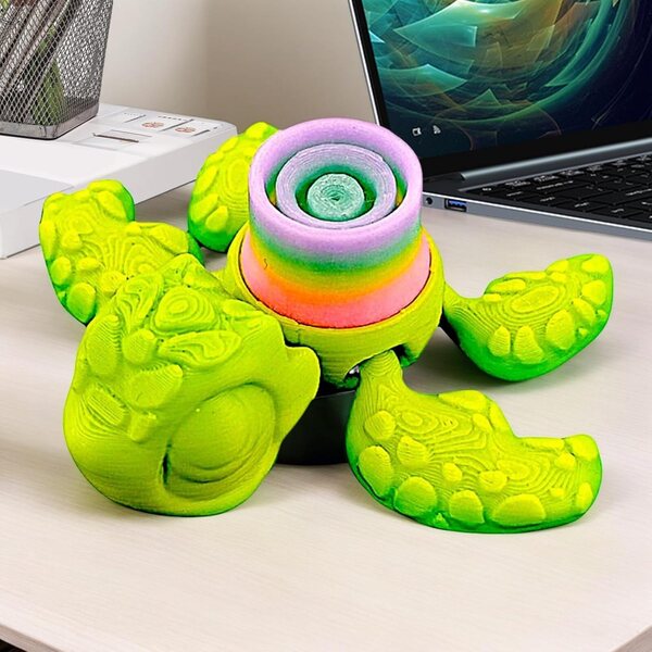 Figurines Tortues Luminescentes 3D - Jouets Anti-Stress et Décorations Originales