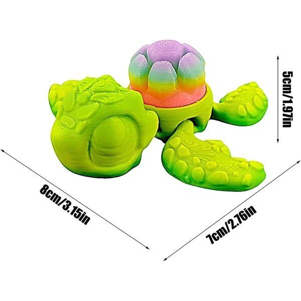 3D-Schildkrötenfigur, die im Dunkeln leuchtet – originelle Dekoration und sicheres Spielzeug für Kinder