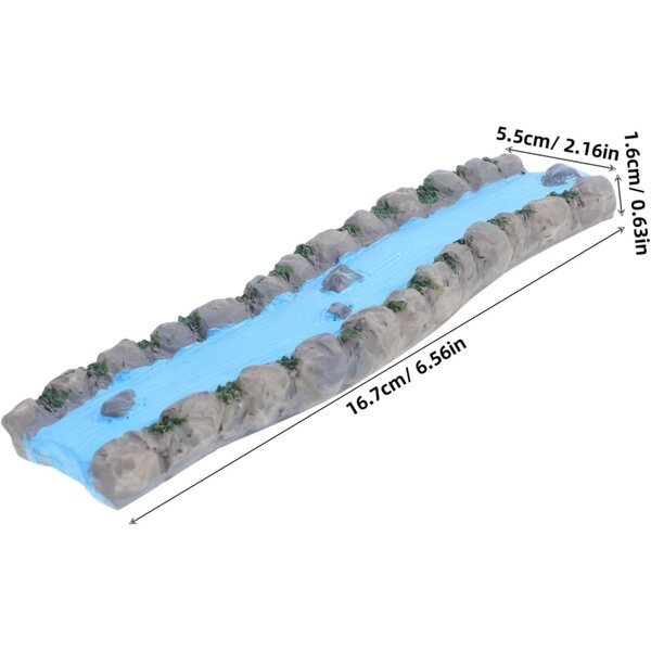 Miniatura Río Hemobllo en Resina para Decoraciones y Ambientes Relajantes
