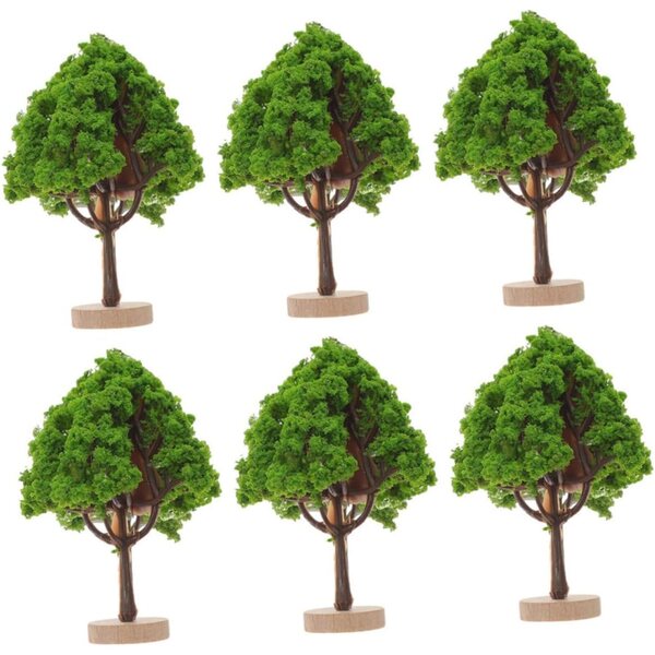 Hemobllo készlet 6 valósághű miniatűr fából modellezéshez és tájdíszítéshez