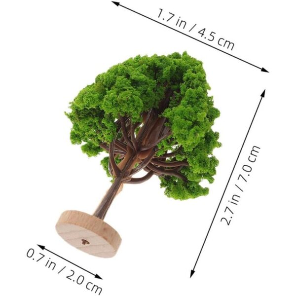 Hemobllo Set 6 Alberi in Miniatura Realistici per Modellismo e Decorazione Paesaggi