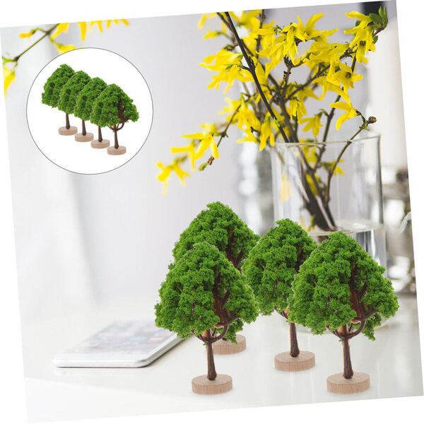 Hemobllo Set 6 Alberi in Miniatura Realistici per Modellismo e Decorazione Paesaggi