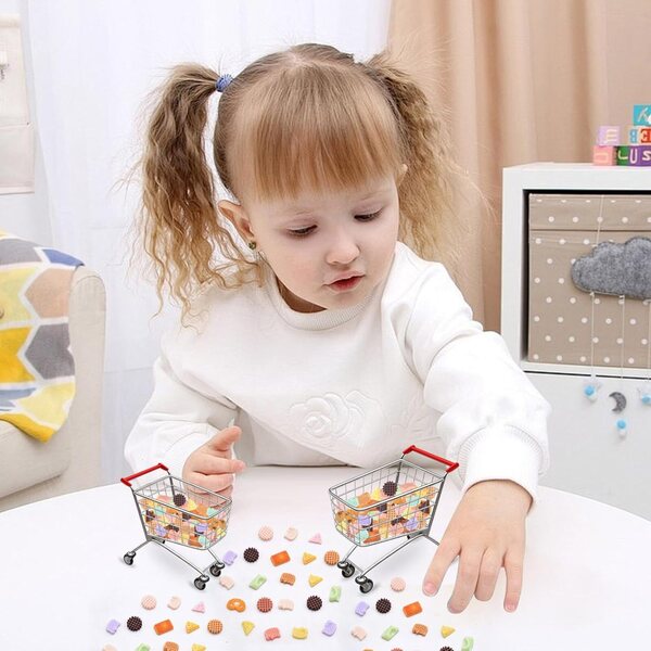 Ensemble de 300 mini figurines Galletas en résine colorée pour décorations et miniatures