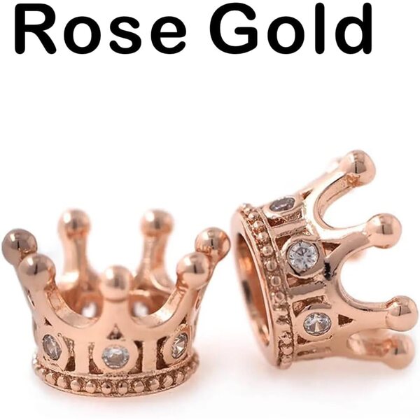 Mini Tiara mat gefälschte Diamanten fir de Bambushaus, 5 Stéck, 4 Faarwen