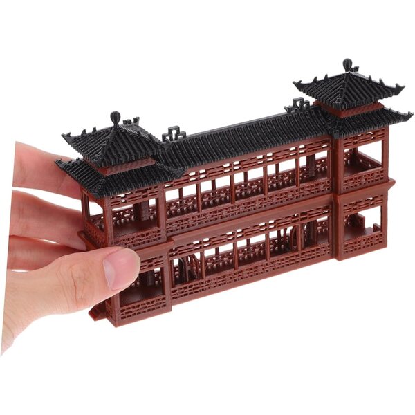 Miniatura Pabellón Asiático para Decoración de Hogar y Jardín - Alipis