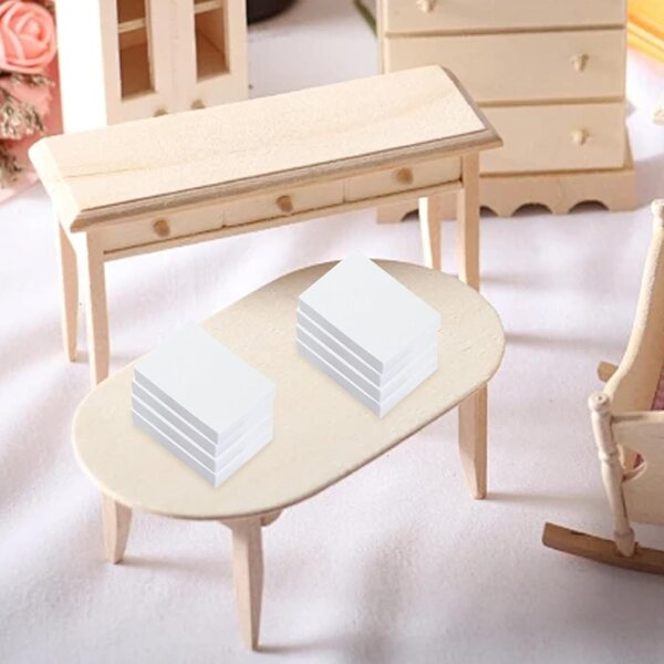 200 Blanko-Minibücher im Maßstab 1:12 für realistische Papierminiaturen im Puppenhaus
