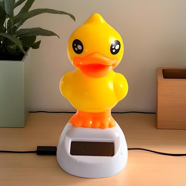 Pato Dancing Yellow Solar Energy für Auto und Schreibtisch 11 cm