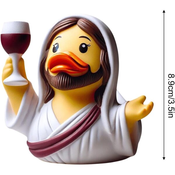 Statuie Rața Donald din rășină 8,9 cm - decor creștin colorat și multifuncțional