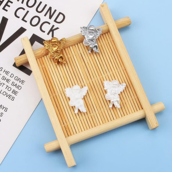 Witte 3D-hars engelenvleugels voor nageldecoratie en creatieve hobby's - set van 10 stuks