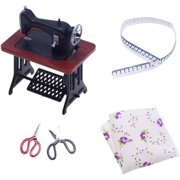 Kit d'accessoires miniatures pour machine à coudre vintage Vaguelly