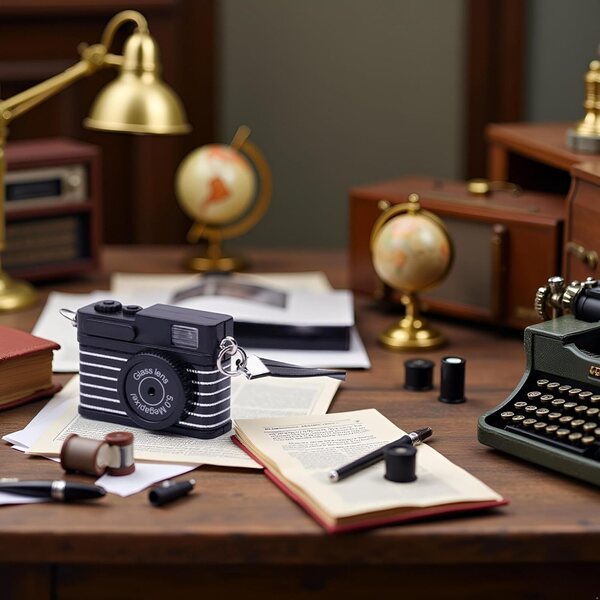 Miniatur-Schwarzes Vintage-Zimmer 1:4, dekoratives Accessoire für Dioramen und Puppenhäuser