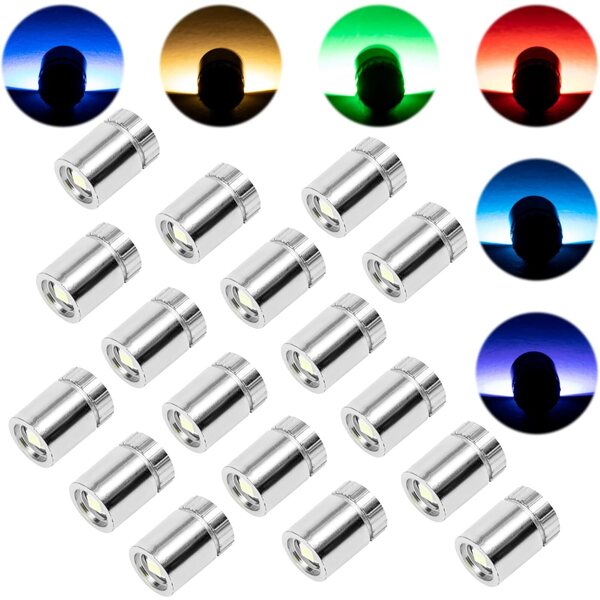 36 Stéck Mini faarweg LED Poppenhaus Luuchten, Batterien abegraff, einfach Installatioun