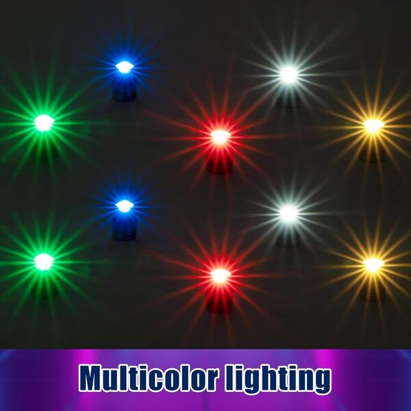 36ks mini barevná LED světla do domečku pro panenky, baterie jsou součástí balení, snadná instalace