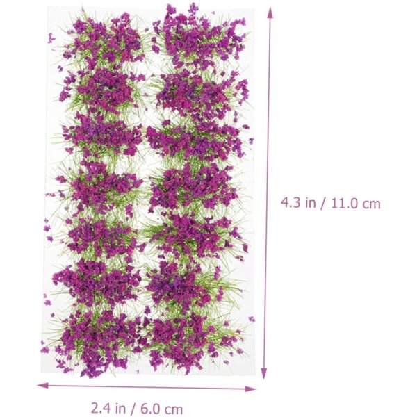 Mini-Rest aus Blumen und widerstandsfähigen Pflanzen für Mikrolandschaften und Modellierung