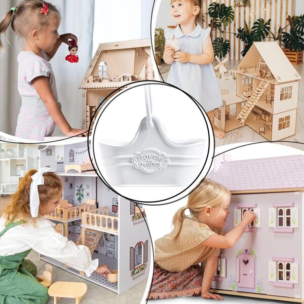 Slumpmässig miniatyrmaceta för dockskåp, trädgård, balkong och inredning