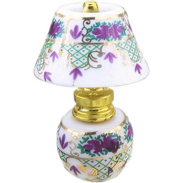 Luci per casa delle bambole Lampada in miniatura da scrivania per casa delle bambole in scala 1:12 Modello di illuminazione per casa delle bambole in ceramica Mini miniature carine per casa delle bamb