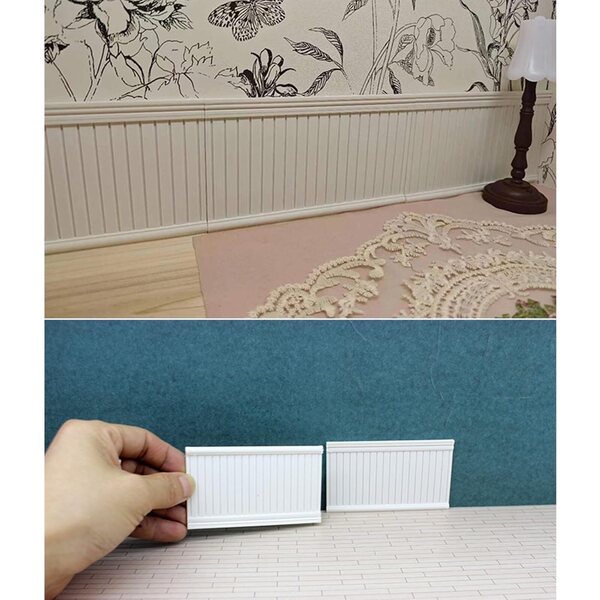 Wainscot Puppenhaus Miniatur 1:12 Realistisches PETG Msioytog Zubehör