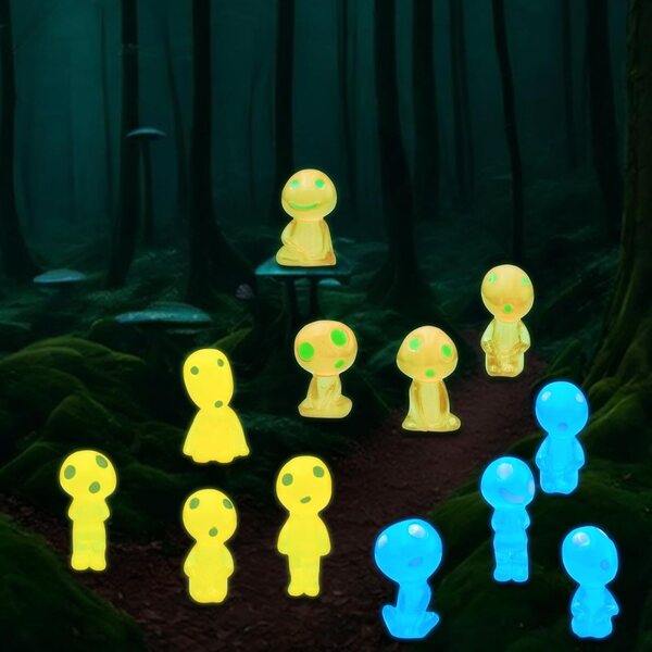 30 Luminescent extraterrestresch Mini Figuren fir Gaart an Heemdekoratiounen