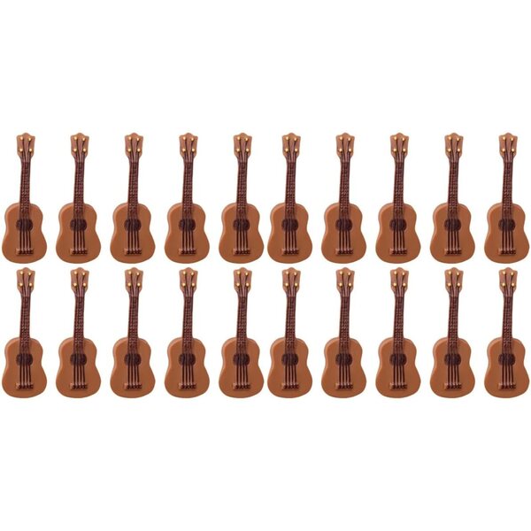 LOGOFUN minijaturne gitare od smole za kuću za lutke - set od 20 ukrasnih dijelova