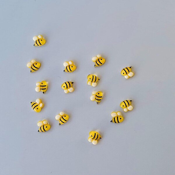 Ρητίνη micro bees για μινιατούρες διακοσμήσεις 50 τεμάχια για νεράιδες και DIY