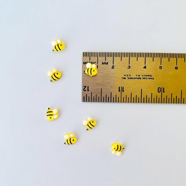 Ρητίνη micro bees για μινιατούρες διακοσμήσεις 50 τεμάχια για νεράιδες και DIY