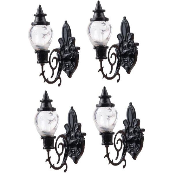 4piezas Lámpara De Pared Micropaisaje De Musgo Materiales De Construcción para Mesa DIY Escala Iluminación para Casas De Muñecas Decoración Miniatura