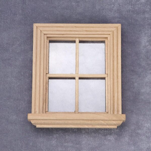 1/12 Holzfensterrahmen für Puppenhäuser und Architekturmodellbau