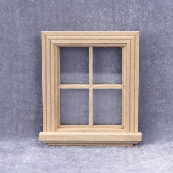 1/12 Holzfensterrahmen für Puppenhäuser und Architekturmodellbau