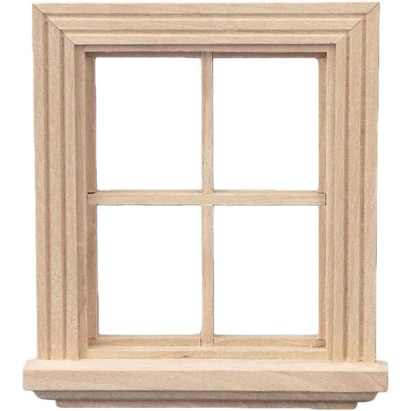 1/12 Holzfensterrahmen für Puppenhäuser und Architekturmodellbau