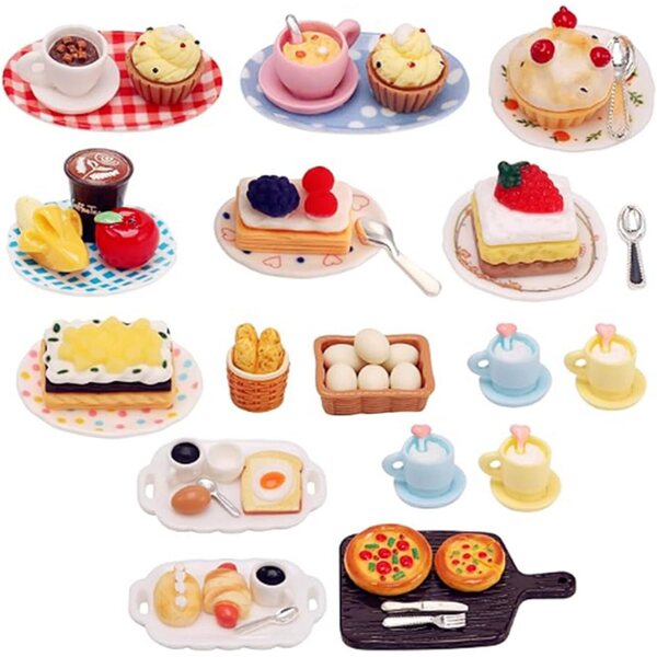 Realistisches Miniatur-Dessert aus Kunstharz für Puppenhäuser – Zubehör 1:12
