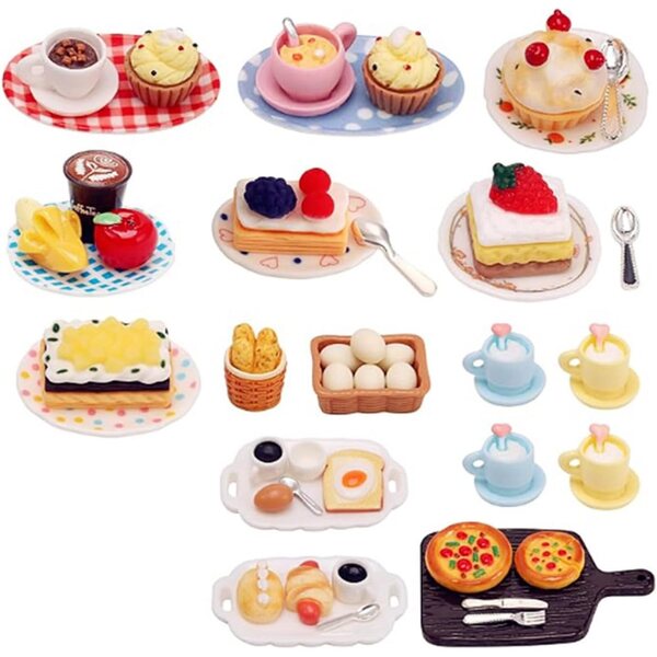 Realistisches Miniatur-Dessert aus Kunstharz für Puppenhäuser – Zubehör 1:12