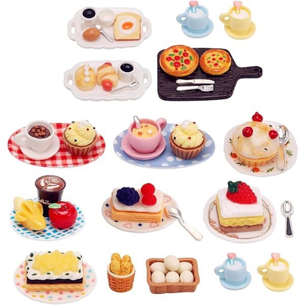 Realistisches Miniatur-Dessert aus Kunstharz für Puppenhäuser – Zubehör 1:12