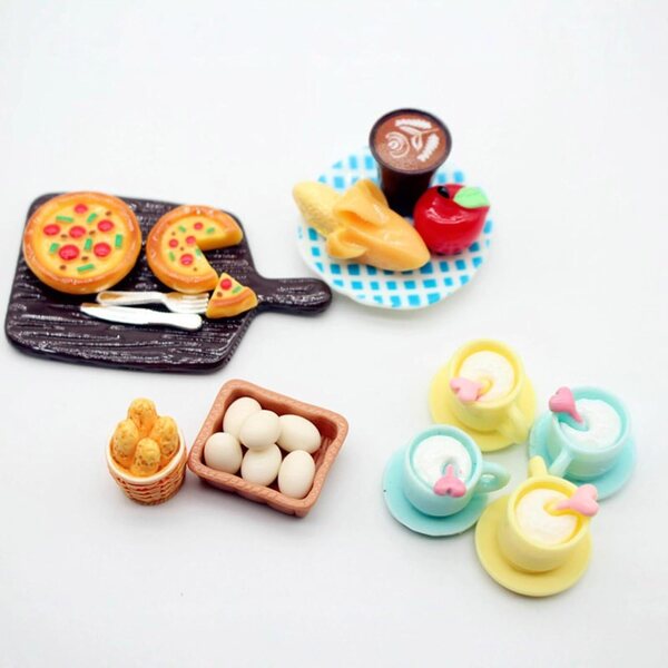 Realistisches Miniatur-Dessert aus Kunstharz für Puppenhäuser – Zubehör 1:12