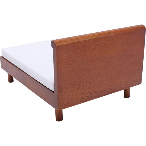 Letto in Miniatura in Legno di Betulla per Casa delle Bambole Scala 1:12