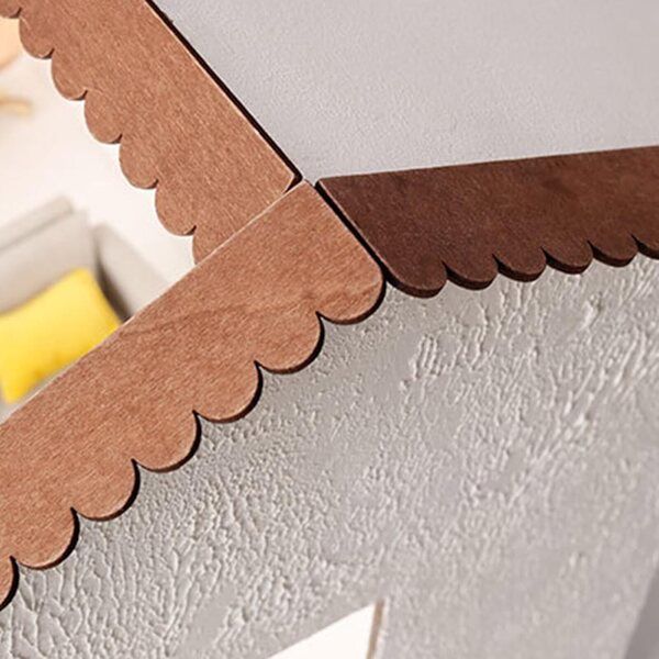 Realistisches hölzernes Puppenhausdach – 20 Teile für Architekturmodelle im Maßstab 1:12