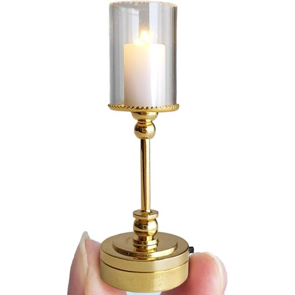 Mini lámpara de Escritorio, Luces de casa de muñecas exquisitas y realistas a Escala 1:12, Luces en Miniatura Que Funcionan con Pilas para Accesorios de Manualidades de Bricolaje en Interiores de CAS