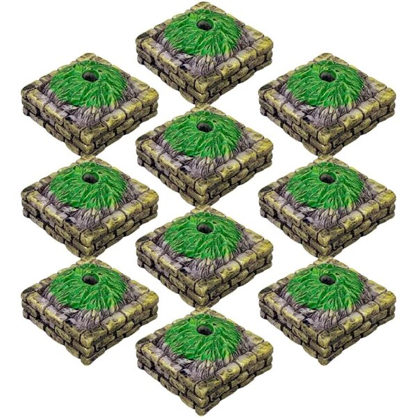 Base di Altarino Albero in Resina per Miniature e Diorami 2,8x2,8x1,5 cm