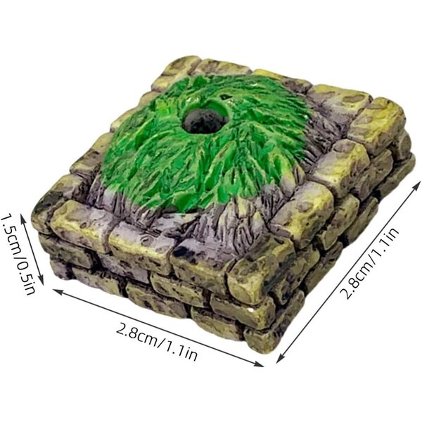 Base di Altarino Albero in Resina per Miniature e Diorami 2,8x2,8x1,5 cm