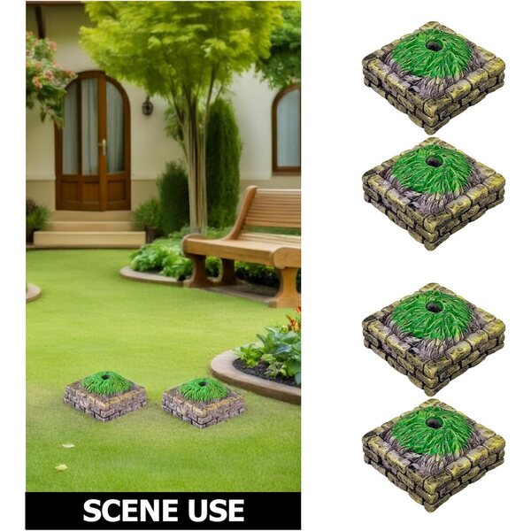Base di Altarino Albero in Resina per Miniature e Diorami 2,8x2,8x1,5 cm